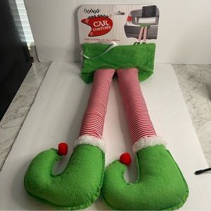 Car Costume Elf Legs Feet Christmas Buzzy Feet Car Ornament Auto 19.5”X 11" NWT